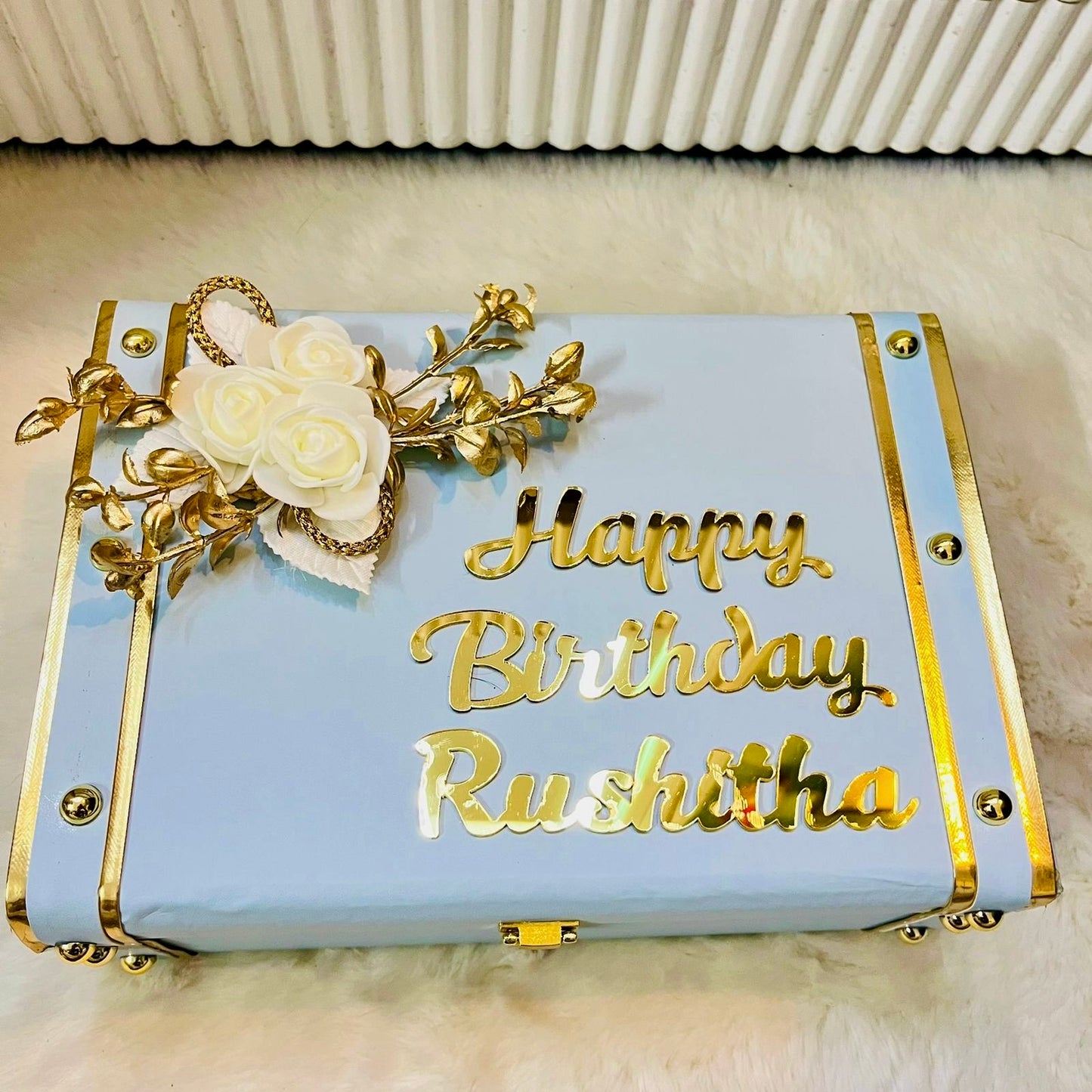 Premium Happy Birthday Box with Name