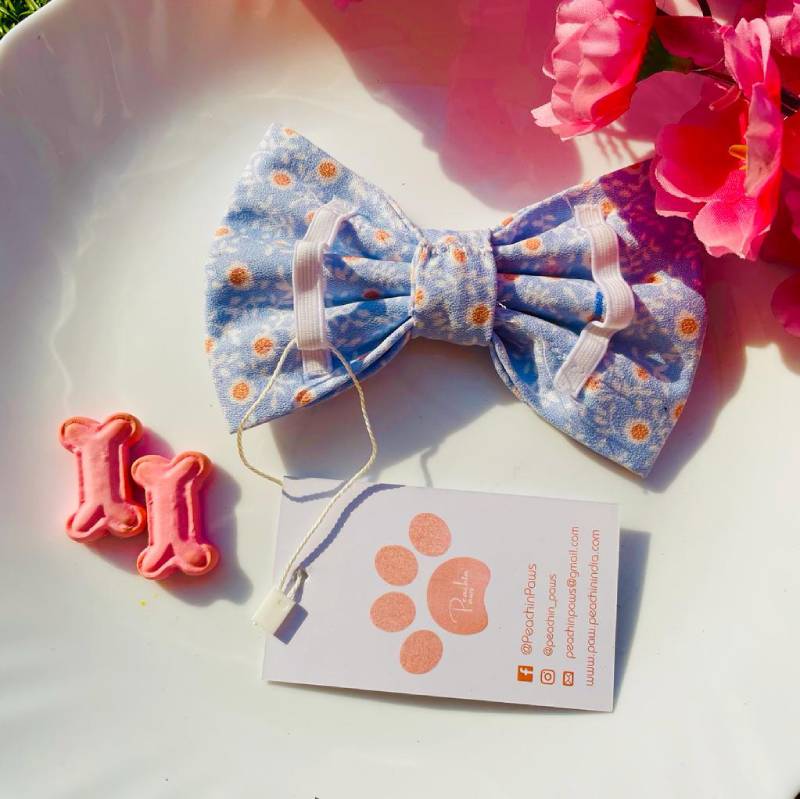 Doggie Print Bow+Scrunchie