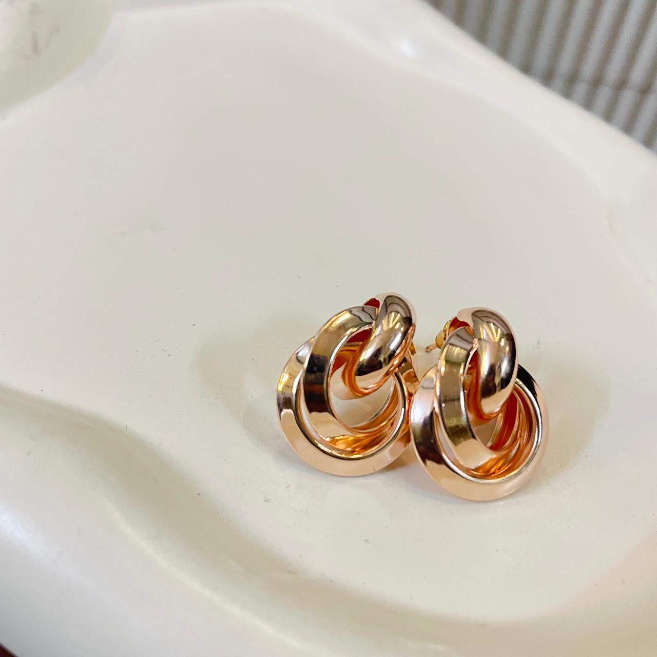 Chunky Rosegold Earrings