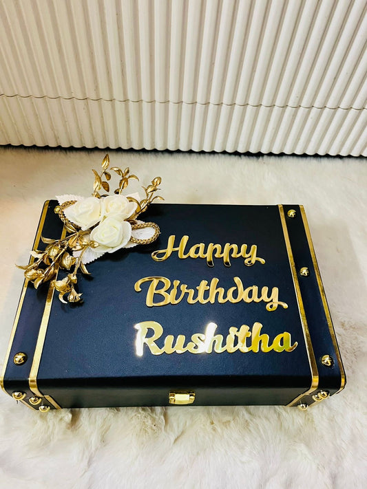 Premium Happy Birthday Box with Name