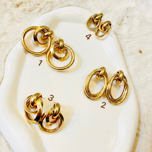 Chunky Golden Earrings