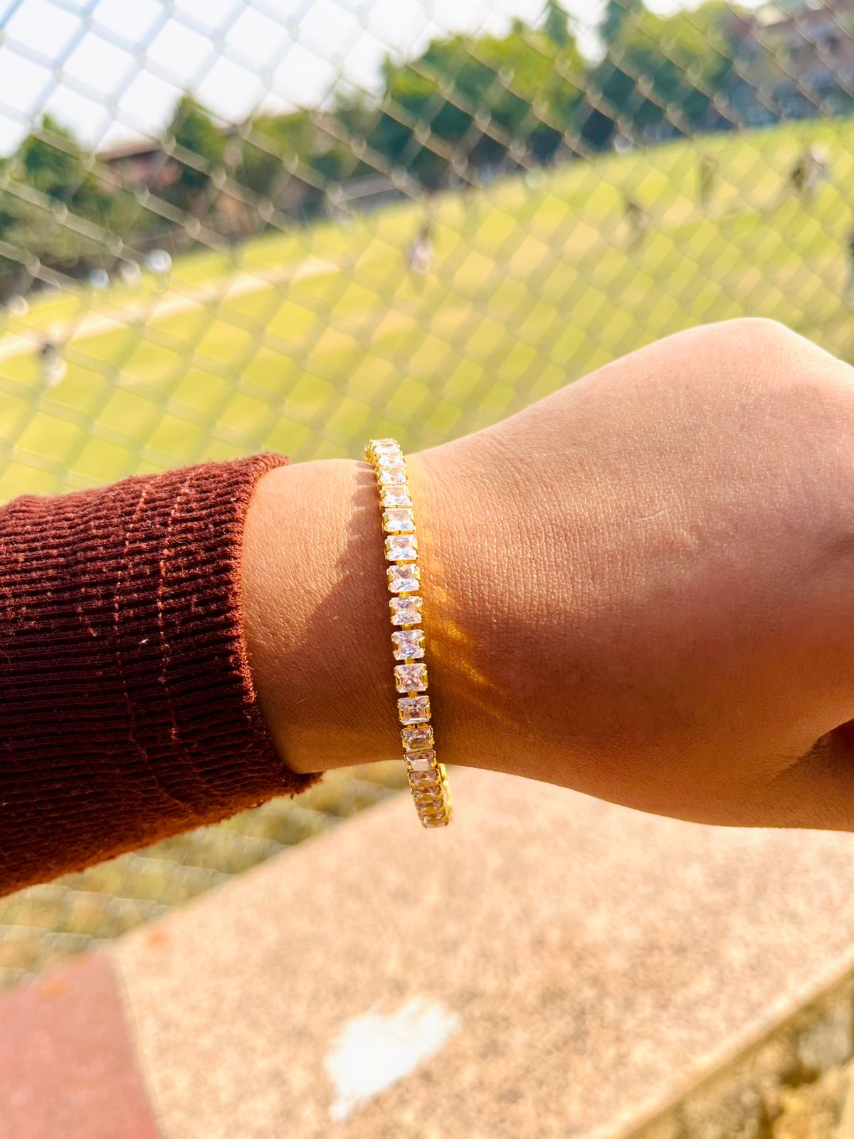 Tennis Bracelet (Golden)