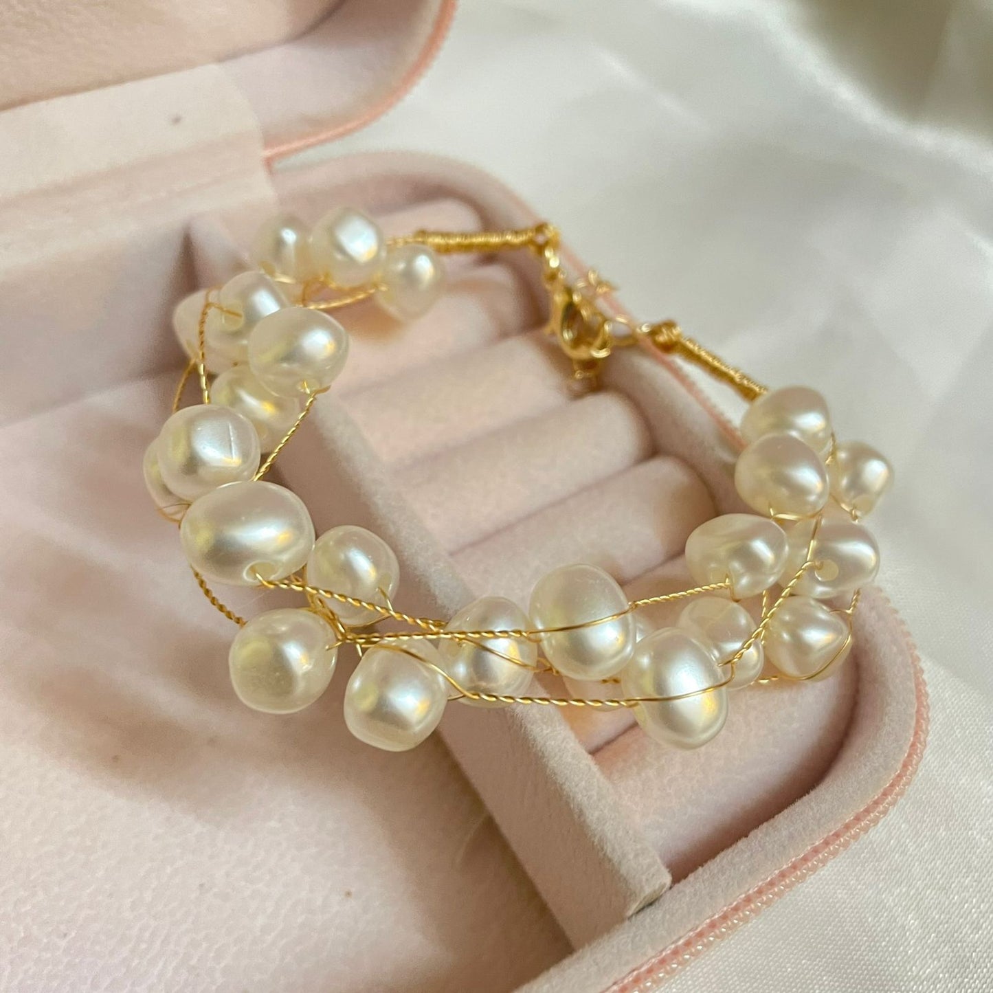 Multi Layered Pearl Bracelet