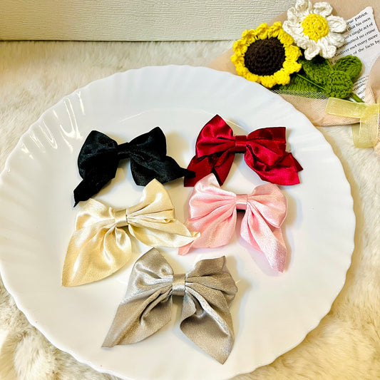 Rachel Satin Bow Clip