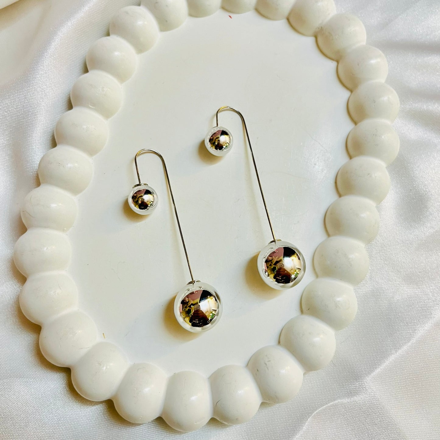 Trendy Ball Drop Earrings