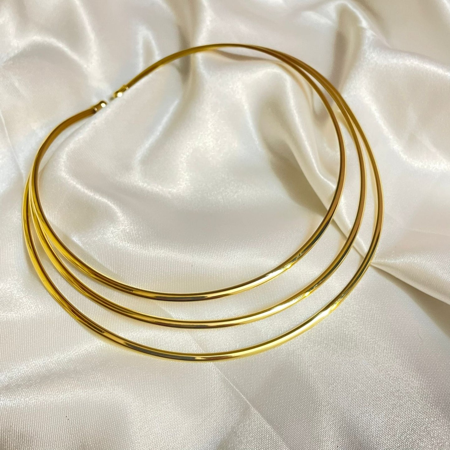 3 Layered Golden Choker