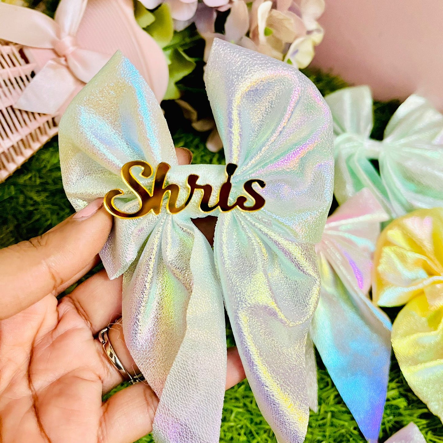 Customised Shimmer Bow