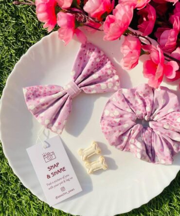 Lavender Bow+Scrunchie