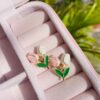 Korean Tulip Earrings - Image 2