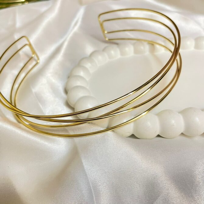 Criss Cross Golden Choker - Image 4
